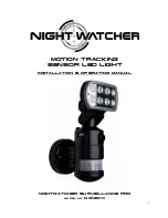 Предварительный просмотр 1 страницы NightWatcher NW1201X Installation & Operating Manual