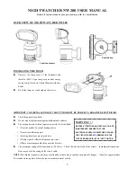 Предварительный просмотр 2 страницы NightWatcher NW200 User Manual