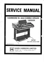 Предварительный просмотр 1 страницы NIHON HAMMOND 18550K Service Manual