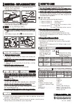 Preview for 2 page of Niigata seiki D IP67S Series Instruction Manual