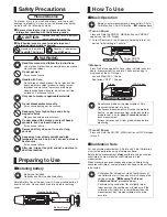 Preview for 2 page of Niigata seiki FTM-52FN User Manual