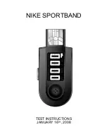 Preview for 1 page of Nike Nike+ SportBand Test Instructions