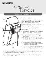 Предварительный просмотр 1 страницы Nikken Air Wellness Traveler Additional Instructions