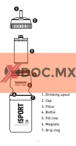 Предварительный просмотр 2 страницы Nikken PIMAG SPORT BOTTLE Instruction Manual