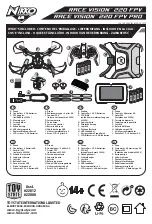 Предварительный просмотр 1 страницы Nikko Air RACE VISION 220 FPV Manual