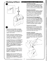 Preview for 14 page of Nikko Mustang AirRacer Quick Start Manual