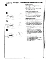 Preview for 30 page of Nikko Mustang AirRacer Quick Start Manual