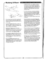 Preview for 36 page of Nikko Mustang AirRacer Quick Start Manual