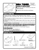 Nikko SEA TIGER Manual Of Instructions preview