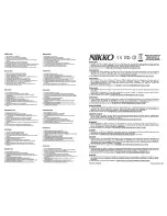 Preview for 19 page of Nikko ST 57700 Owner'S Manual