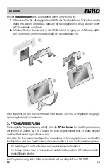 Предварительный просмотр 15 страницы Niko 05-09600 Quick User Manual