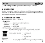 Preview for 5 page of Niko 05-205 Manual