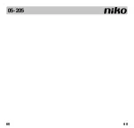 Preview for 60 page of Niko 05-205 Manual