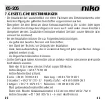 Preview for 85 page of Niko 05-205 Manual