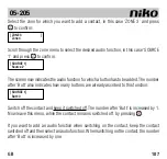 Preview for 107 page of Niko 05-205 Manual