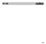 Preview for 115 page of Niko 05-205 Manual