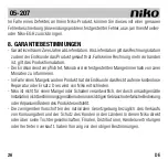 Preview for 26 page of Niko 05-207 Manual