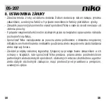 Preview for 50 page of Niko 05-207 Manual