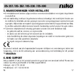 Preview for 17 page of Niko 05-300 Manual