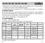 Preview for 45 page of Niko 05-300 Manual
