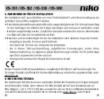Preview for 49 page of Niko 05-300 Manual