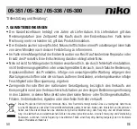 Preview for 50 page of Niko 05-300 Manual