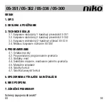 Preview for 68 page of Niko 05-300 Manual