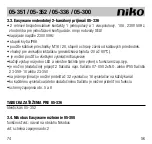 Preview for 74 page of Niko 05-300 Manual