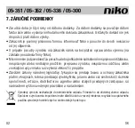 Preview for 82 page of Niko 05-300 Manual