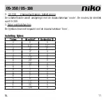 Предварительный просмотр 11 страницы Niko 05-338 Manual