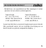 Preview for 4 page of Niko 09-013 Manual