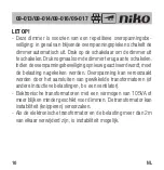 Preview for 12 page of Niko 09-013 Manual