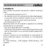 Предварительный просмотр 13 страницы Niko 09-013 Manual