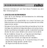 Preview for 31 page of Niko 09-013 Manual