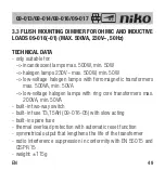 Preview for 51 page of Niko 09-013 Manual