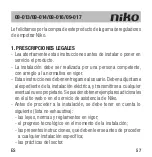 Предварительный просмотр 59 страницы Niko 09-013 Manual