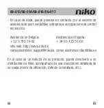 Предварительный просмотр 60 страницы Niko 09-013 Manual