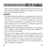 Предварительный просмотр 66 страницы Niko 09-013 Manual