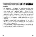 Предварительный просмотр 68 страницы Niko 09-013 Manual