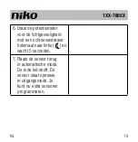 Предварительный просмотр 21 страницы Niko 1-7805 Series User Manual