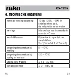 Предварительный просмотр 31 страницы Niko 1-7805 Series User Manual