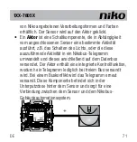 Предварительный просмотр 73 страницы Niko 1-7805 Series User Manual