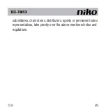 Предварительный просмотр 140 страницы Niko 1-7805 Series User Manual