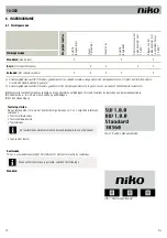 Предварительный просмотр 10 страницы Niko 10-362 Product Information