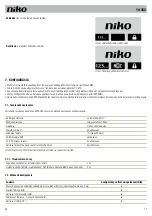 Preview for 71 page of Niko 10-362 Product Information