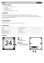 Предварительный просмотр 12 страницы Niko 10-365 Product Information