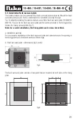 Preview for 21 page of Niko 10-496 Manual