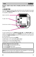 Предварительный просмотр 13 страницы Niko 10-498 Manual