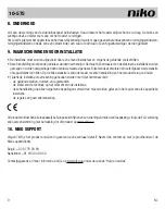 Preview for 12 page of Niko 10-575 User Manual