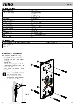 Предварительный просмотр 17 страницы Niko 10-577 Product Information